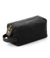 QD651 Quadra Heritage Waxed Canvas Wash Bag Black colour image